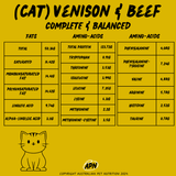 CAT- Venison & Beef Complete and Balanced - Nutritional Profile